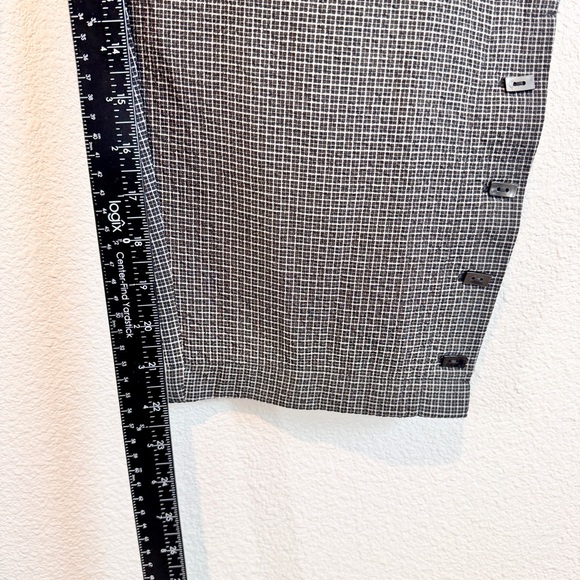 Habitat Minimalist Career Ankle Pants Cottagecore Elastic Waist Check L Womens - Picture 5 of 9